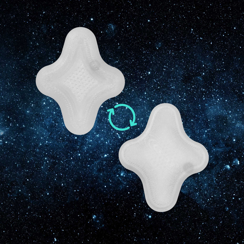 front and back image of SparkleCore fidget star